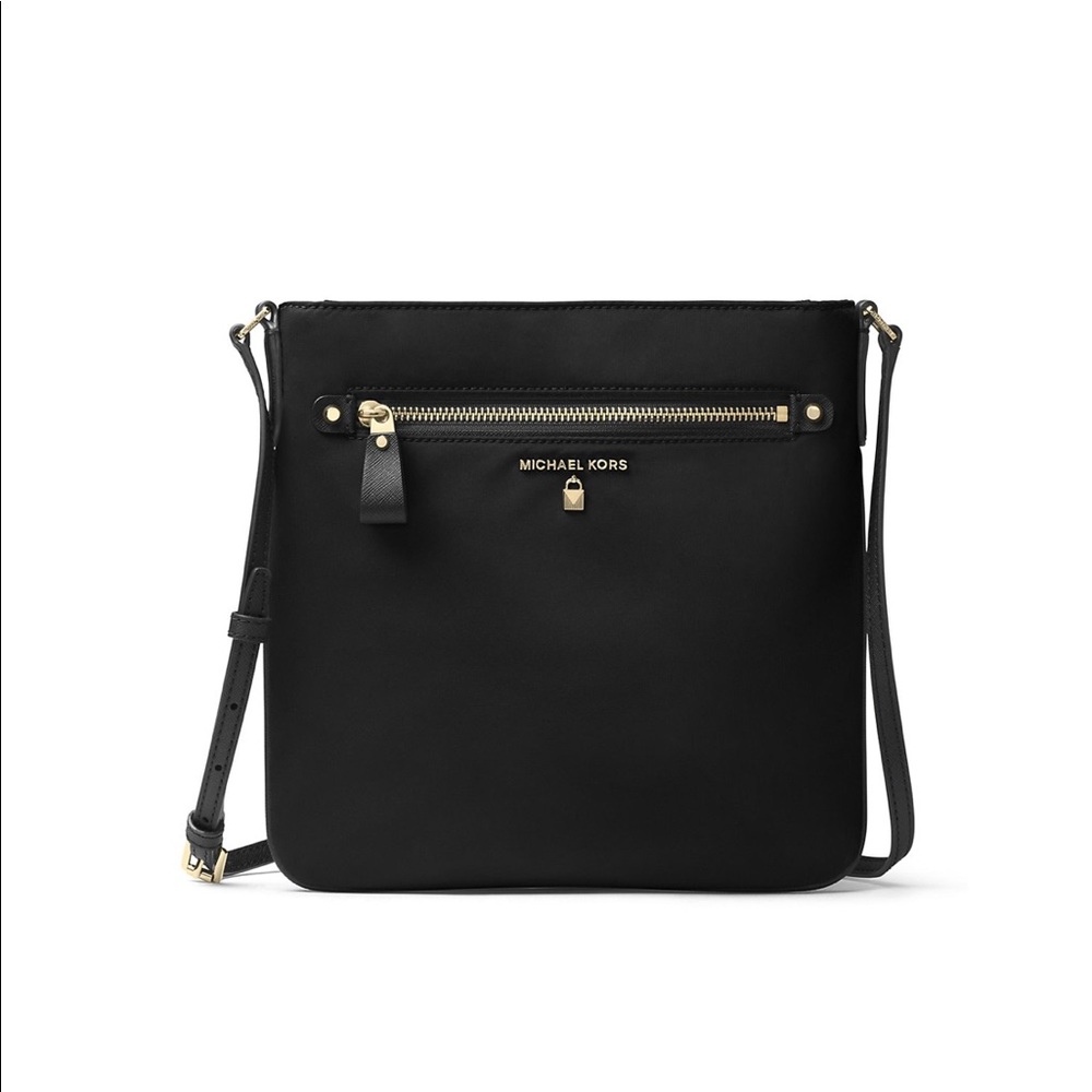 NWT - Michael Kors Nylon Kelsey Crossbody in Black